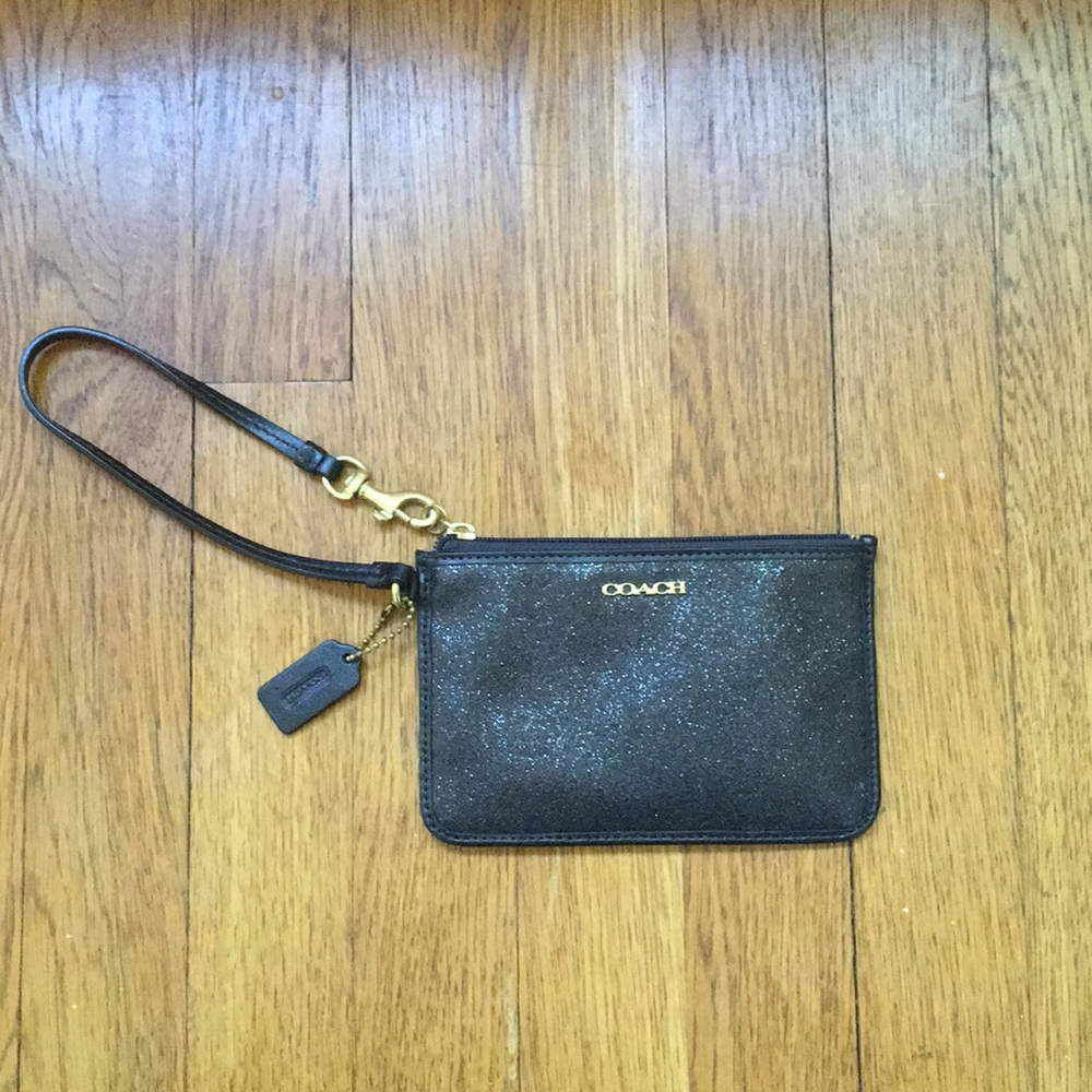 Black Coach Wristlet